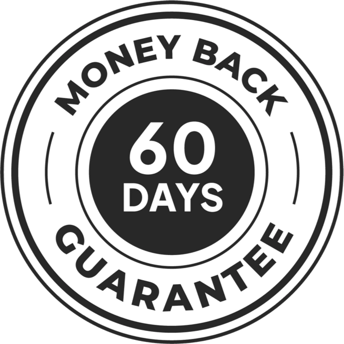 60-Day Money Back Guarantee Stamp